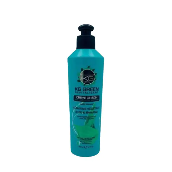 Crème de Soin Capillaire - Sans Rinçage - A la Kératine Végétale, Aloe Vera et Banane