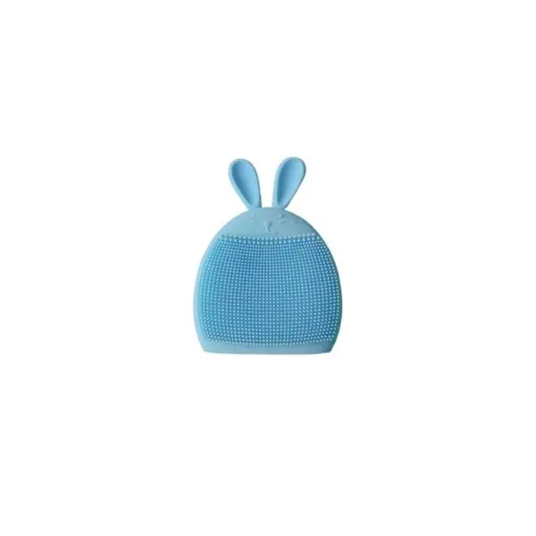 Brosse nettoyante visage - En silicone - Bleu