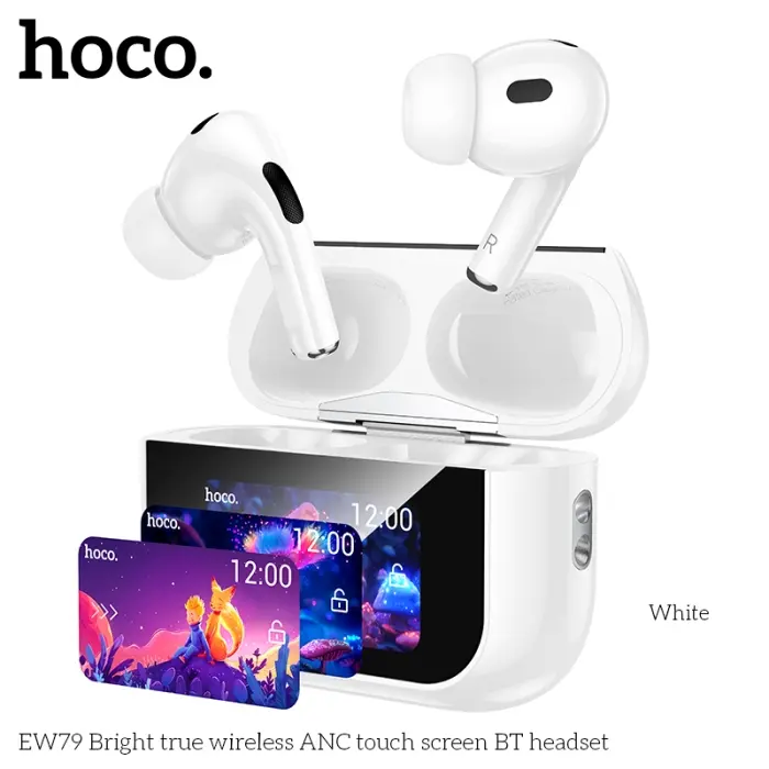 Hoco EW79 Écouteurs Sans Fil Bluetooth 5.4 avec Écran Tactile