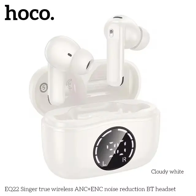 Hoco EQ22 Ecouteurs Sans Fil 35 Heures Bluetooth 5.4 LED