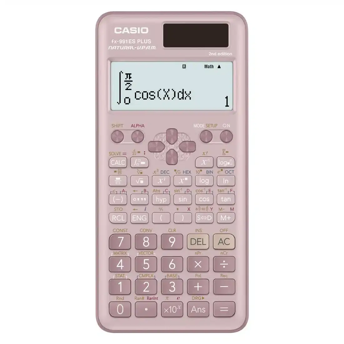 Calculatrice scientifique non programmable Casio FX-991ES Plus rose de 2ième Edition Rose