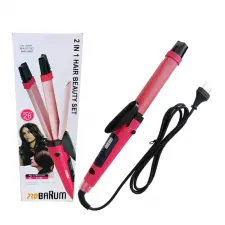 Plaque Cheveux 2 en1 - Rose&Noir - NHC-4982