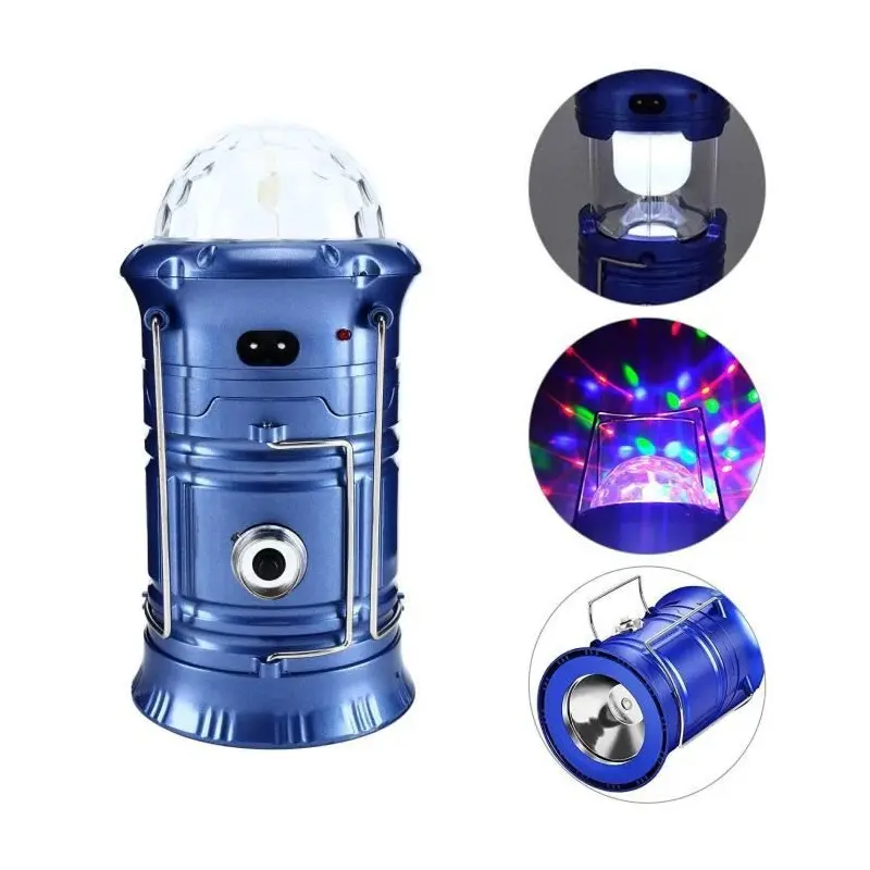 Torche de Camping 3 en 1 Rechargeable Multicolore