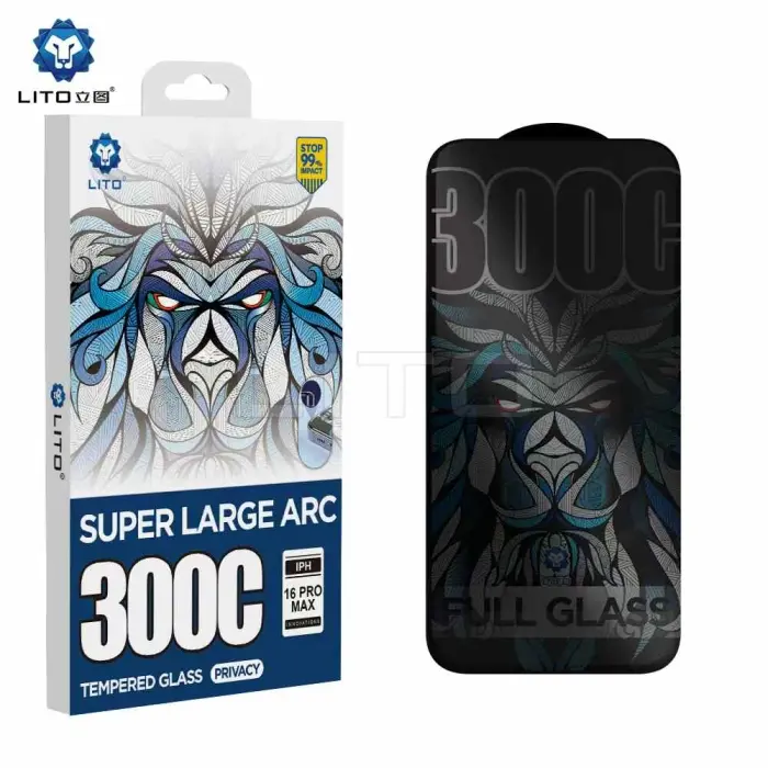 Film Glass Fumé Lito Pour iPhone 16 Pro Max Anti Espion Antichoc PRIVACY