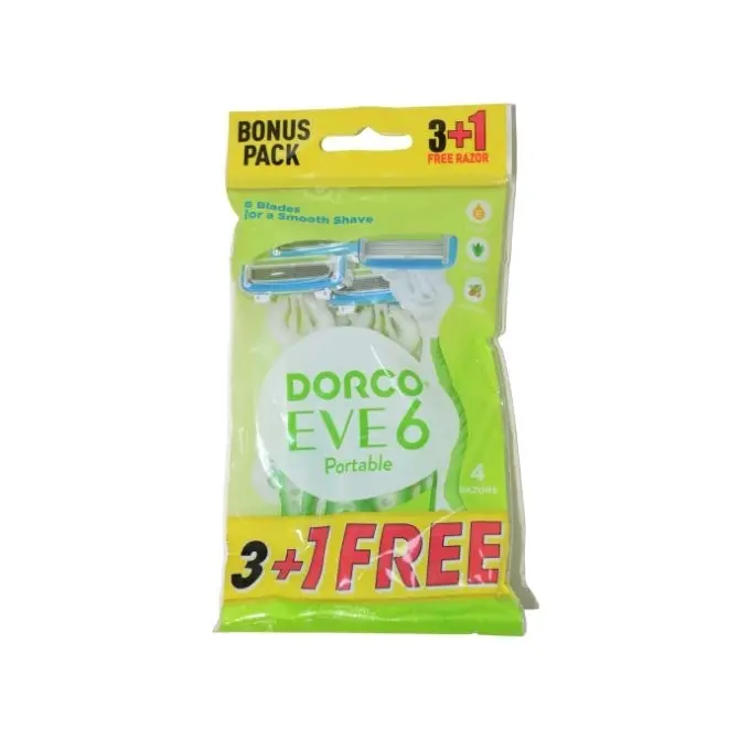 Pack De 4 Rasoirs De 6 Lames DORCO