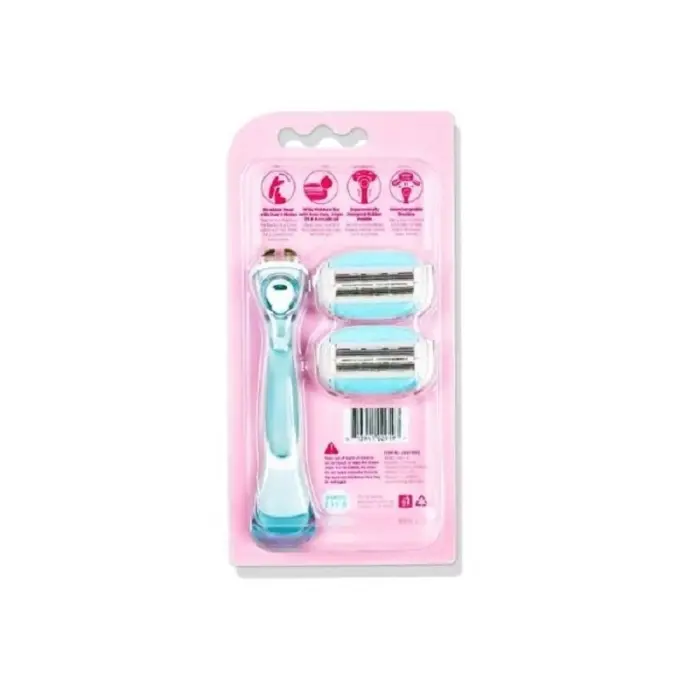 DORCO EVE Rasoir avec 2 Recharges à 6 Lames pour Femmes