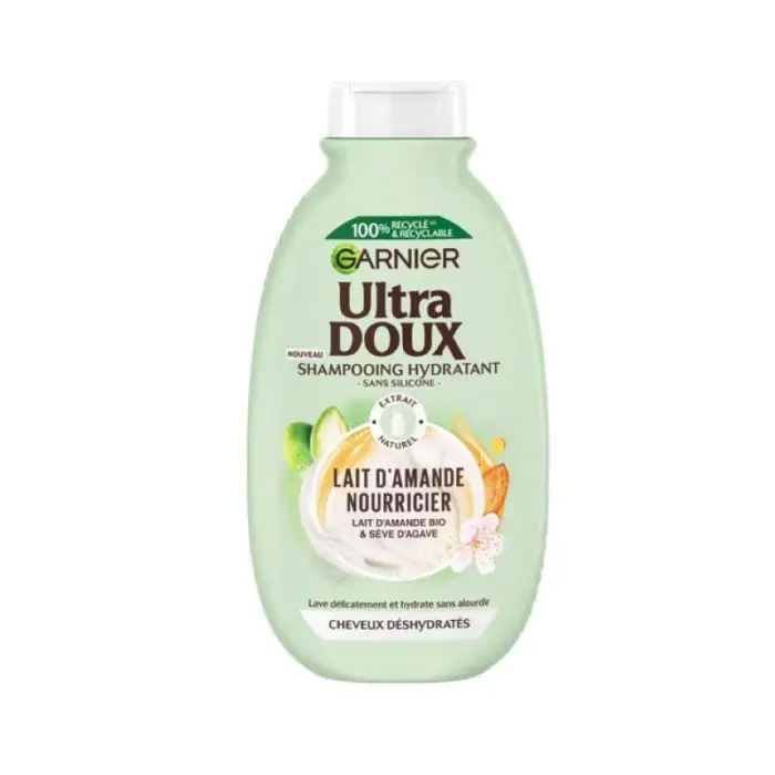 GARNIER Ultra Doux Shampooing Hydratant Lait d’Amande Bio 250 ML