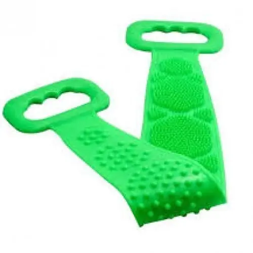 Lave Dos Brosses de douche en Silicone Double Face Vert