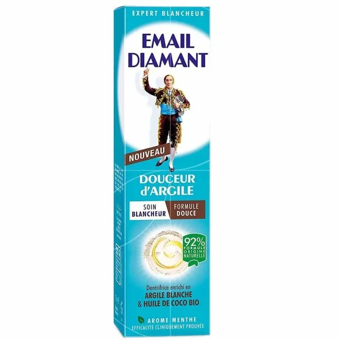 Dentifrice Email Diamant Douceur d'Argile Blanche et Huile de Coco 75 ml
