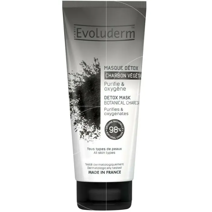 Masque Détox au Charbon Végétal Actif 100 ML EVOLUDERM