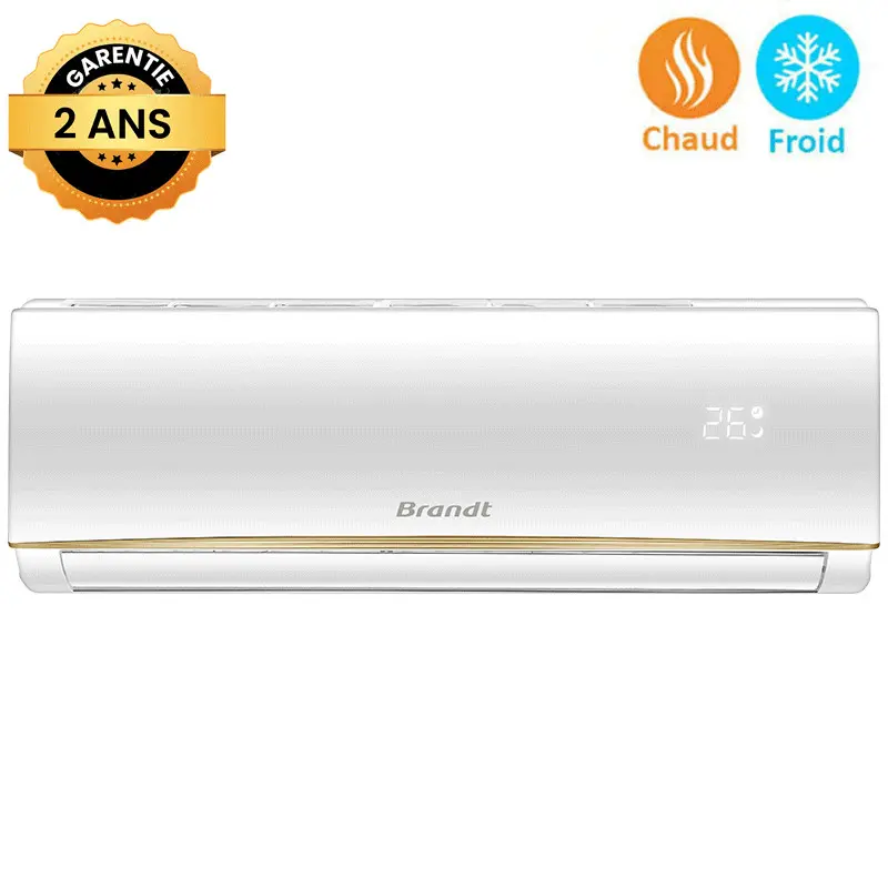 Climatiseur 12000 BTU - BTS12TIQC - chaud& Froid - Blanc