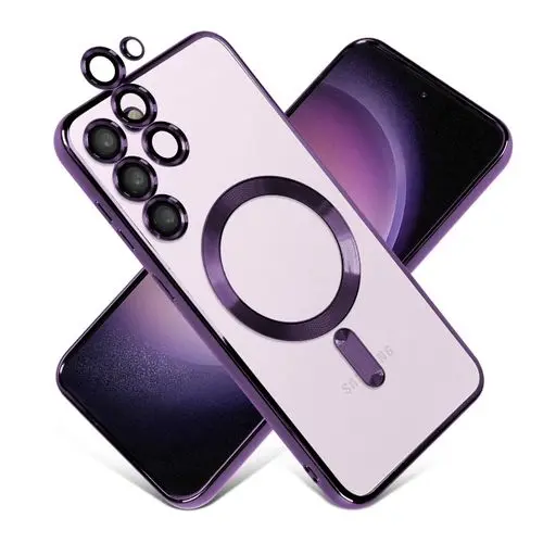 Coque pour Samsung S24 Compatible avec MagSafe Contour Violet