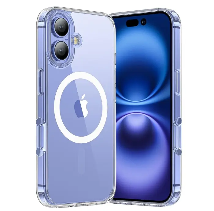 Coque pour iPhone 16 MagSafe Magnetic Clear Transparent