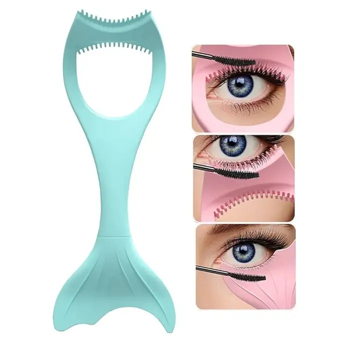 Outil de Maquillage Multifonctions en Silicone Bleu