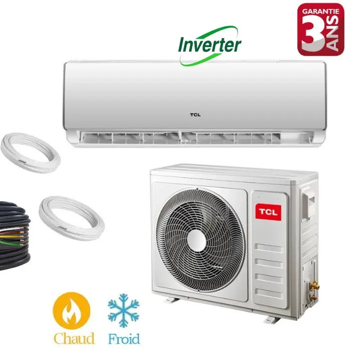 Climatiseur -12000 BTU INVERTER - Blanc - Garantie 3 ans