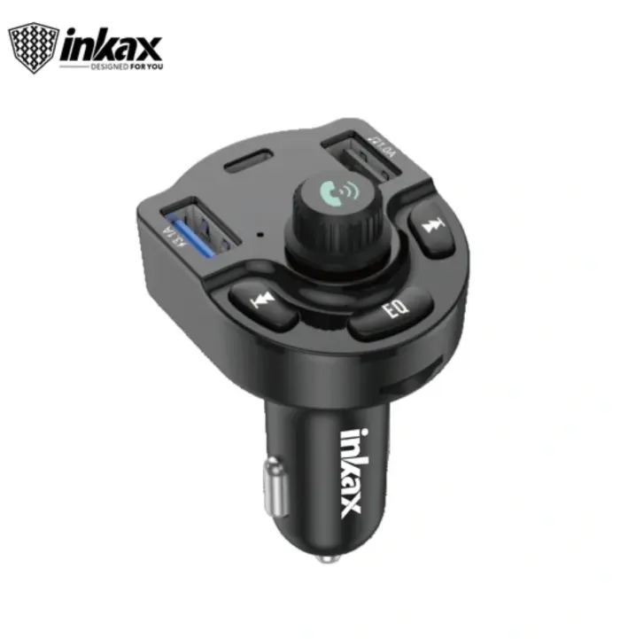 Transmetteur FM Voiture Bluetooth Inkax CM 12 Double USB Type-C