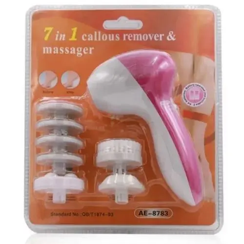 Appareil De Gommage et Massage Pieds à 7 Têtes 7 en 1 Rose
