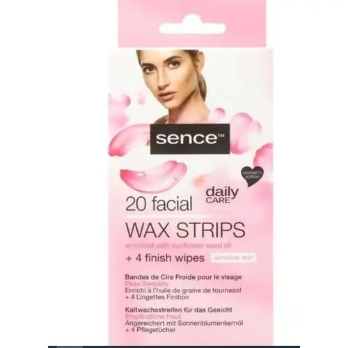 SENCE 20 Bandes Cires Froides avec 4 Lingettes Finition