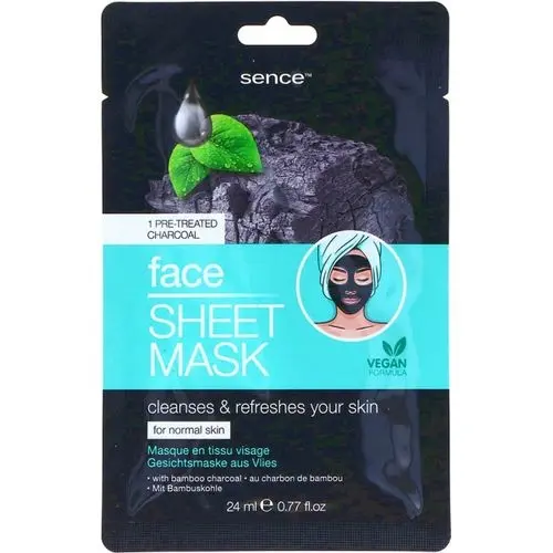 Sence Masque Visage Tissu Au Charbon