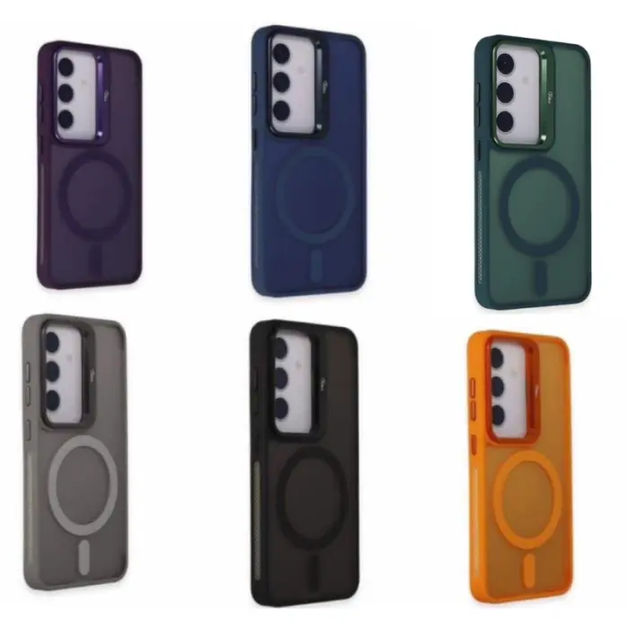 Coque Pour Galaxy S25 Plus MagSafe Support & 3 Protecteurs Camera