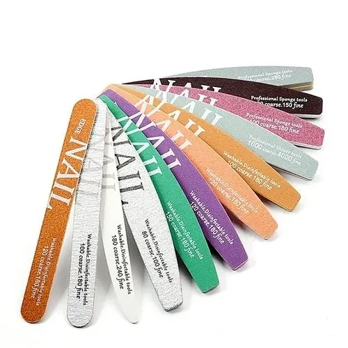 Lot de 12 Limes à Ongles Professionnelles Double Face