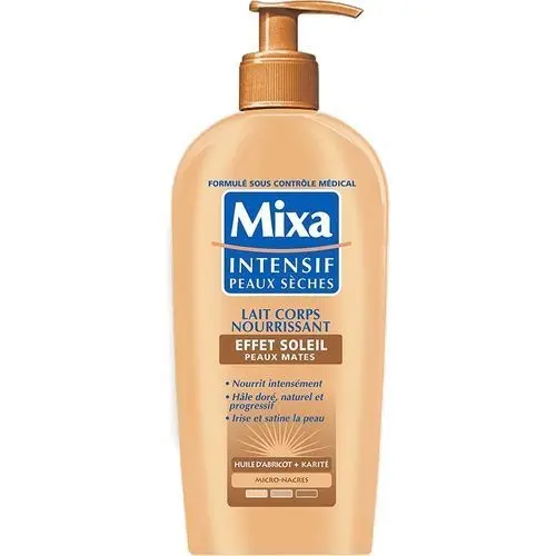 MIXA Intensif Peaux Sèches Lait Corps Nourrissant Effet Soleil Autobronzant 250 ml
