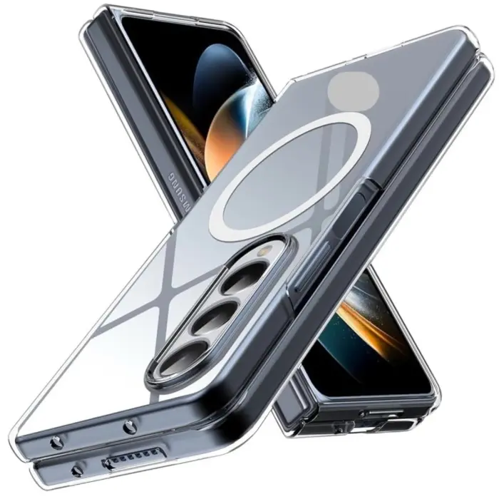 Coque pour Samsung Galaxy Z Fold 4 MagSafe Transparent