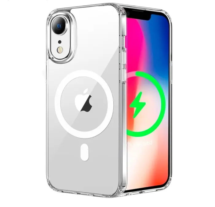 Coque pour iPhone XR MagSafe Magnetique Clear Transparent