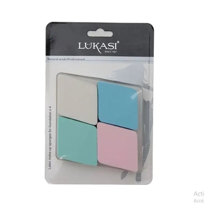 Lukasi Beauty Blender 4 Eponges Fond de Teint Professionnel
