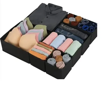 Pack organiseurs 8 box de rangement tiroir