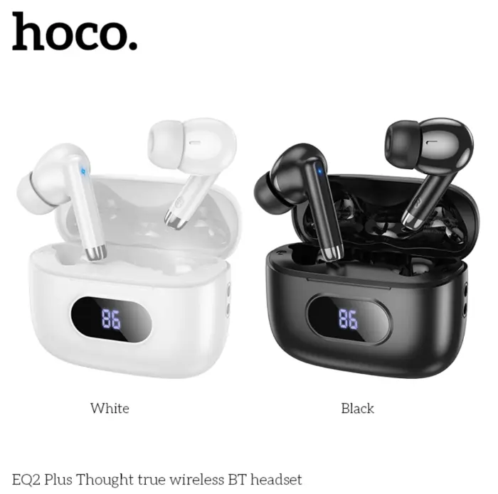HOCO EQ2 Plus Écouteurs Sans Fil Bluetooth 5.4 avec Écran LED