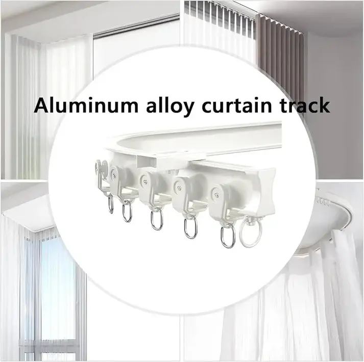Rail rideau flexible et pliable à fixation plafond - 5m