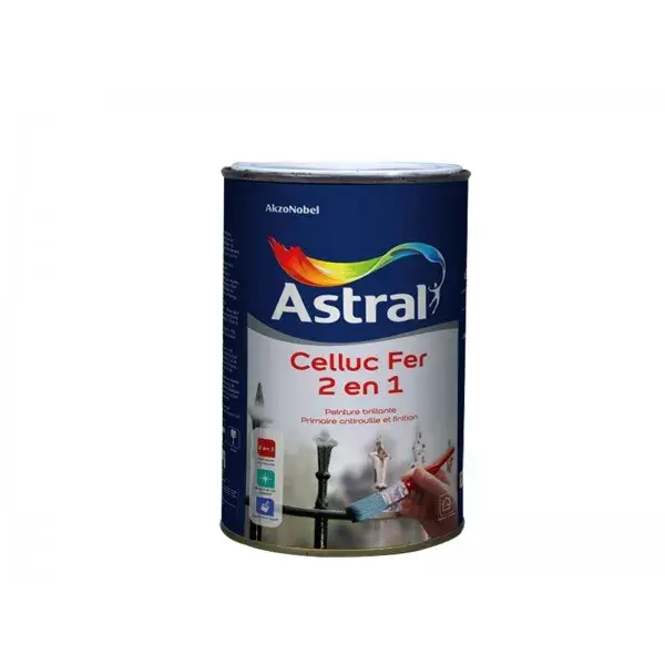 LAQUE CELLUC FER 2EN1 BLANC 1KG ASTRAL