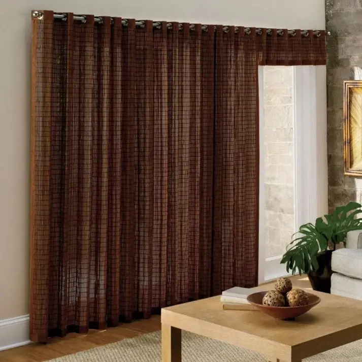 Rideau en Bambou Suspendu - Store de séparation - 120CM X 180CM Marron foncé
