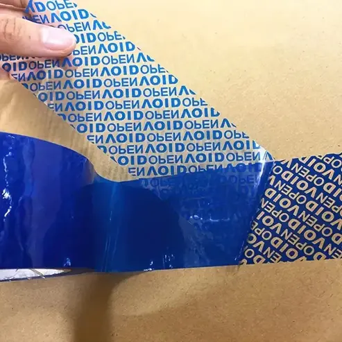 Ruban à usage unique OPEN VOID, Adhésif de Sécurité Inviolable BLEU