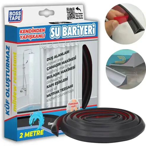 Ruban adhésif de Douche- Barrage Eau De Seuil - Joint Stop eau - 2metre