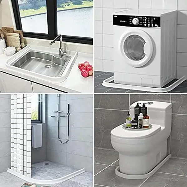 Barrière d'eau autocollant en silicone transparent -2m