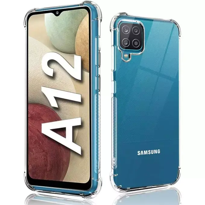 Etui en silicone compatible avec Samsung A12 - Transparent