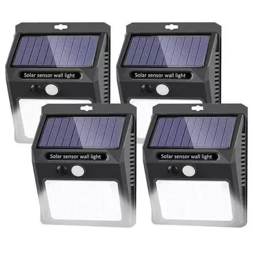 Lot de 4 lampes solaire - Extérieur - Etanche - 40 led