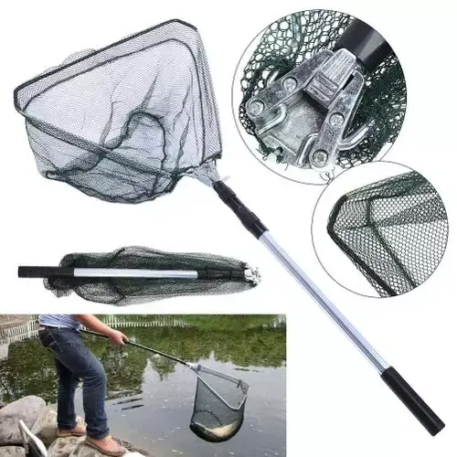 Epuisette de Pêche Pilante Télescopiques - Noir