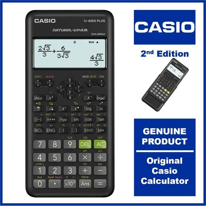 Casio fx-991ES Plus 2 Calculatrice Scientifique avec 417 Fonctions et Affichage, Naturel