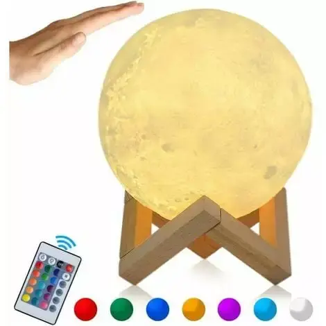 Veilleuse Moon Light - 3D- Led - lune- USB