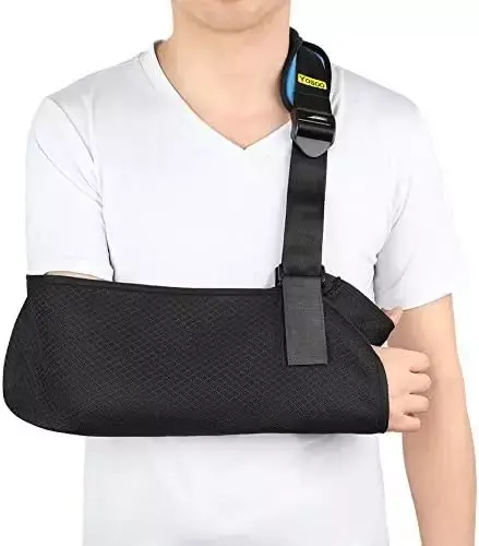 Support de bras respirante - Orthopedique - pour blessure à l'épaule Coude de poignet cassé