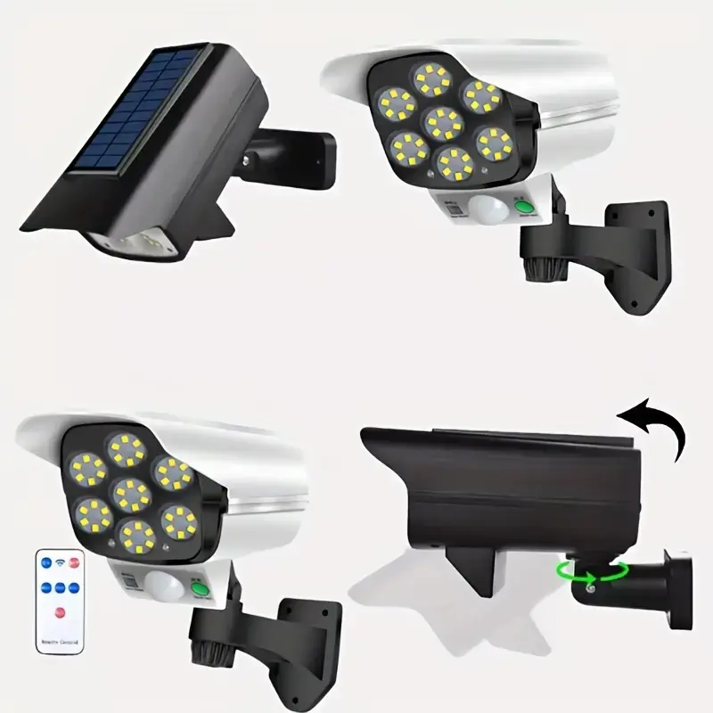 Lots 4 Lampe murale solaire LED - Applique avec capteur de sombre - étanche