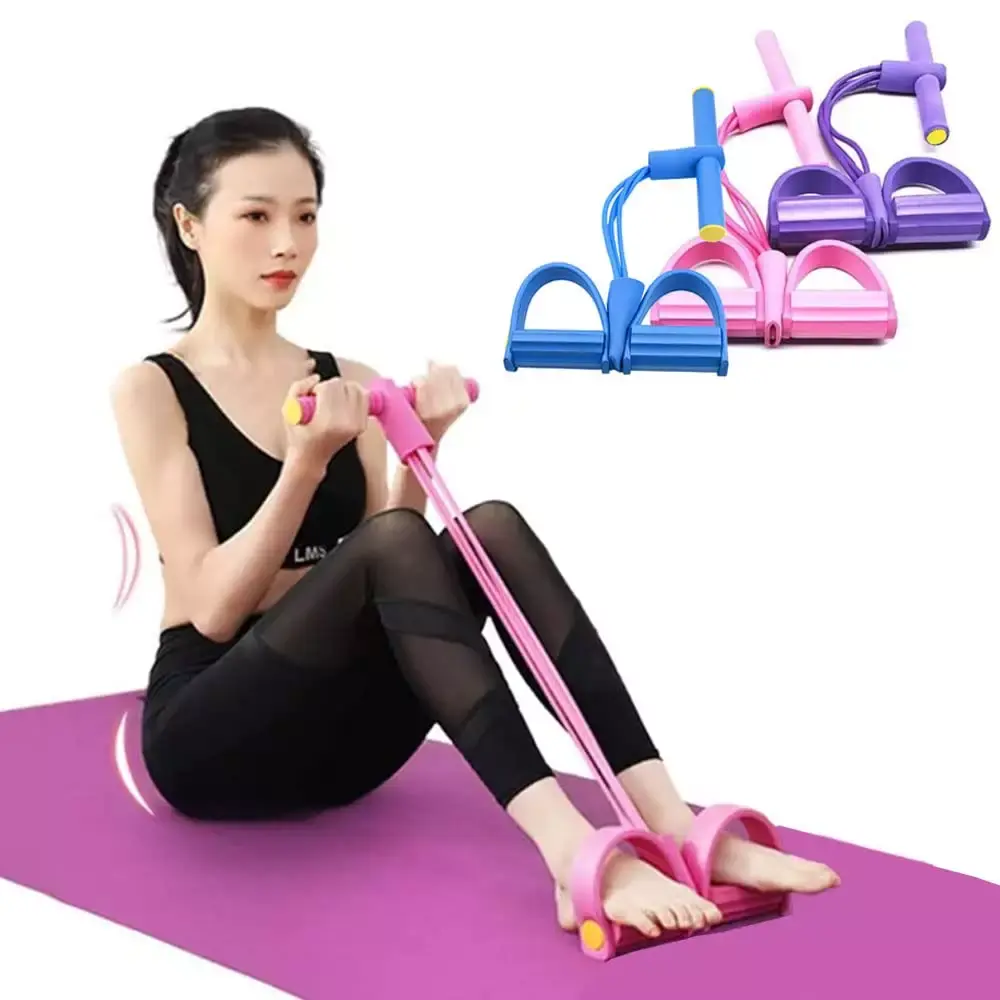 Bandes élastique d'entrainement Multifonctionnelle Avec 4 Cordes de Pédale