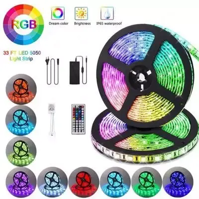 Lot 2 Ruban led - 5m - Étanche - 20 Couleurs - 12V - RGB