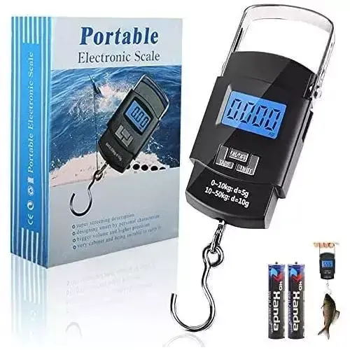 Balance portable - 50 kg - Bleu