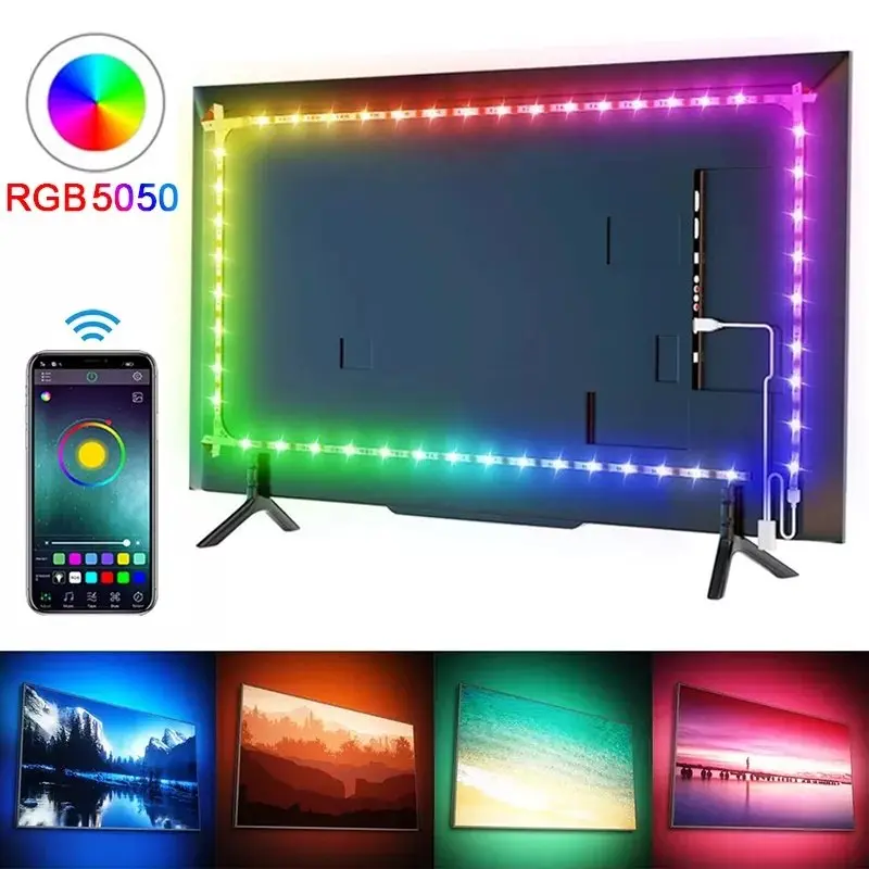Bande lumineuse LED USB Bluetooth RGB 5V