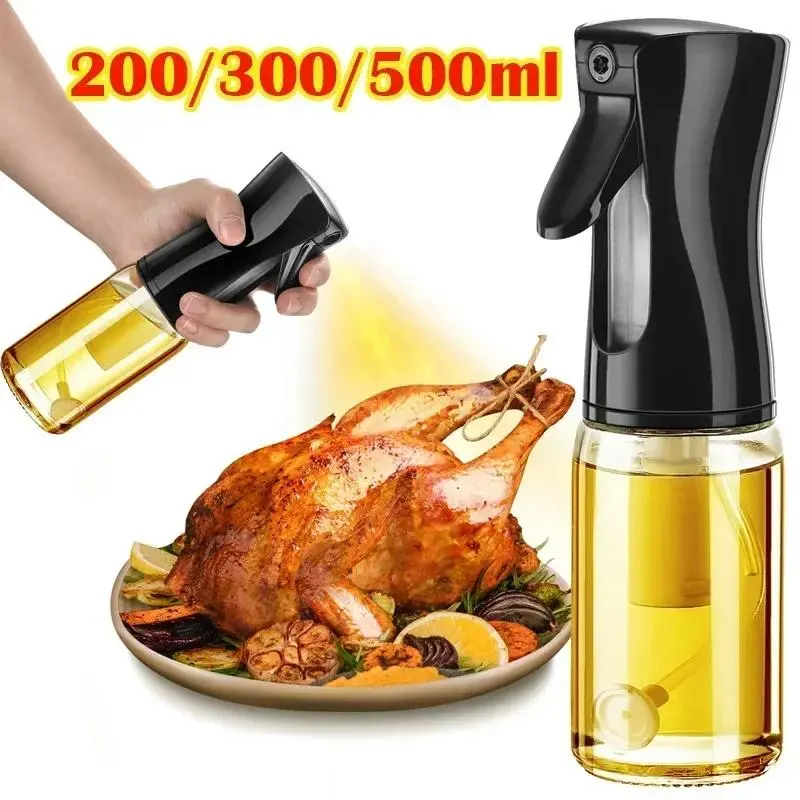 Bouteille de pulvérisation d'huile Pot de cuisine Distributeurs d'huile de cuisson domestique Pulvérisateur d'huile d'olive Mister pour friteuse à air Salade Cuisson