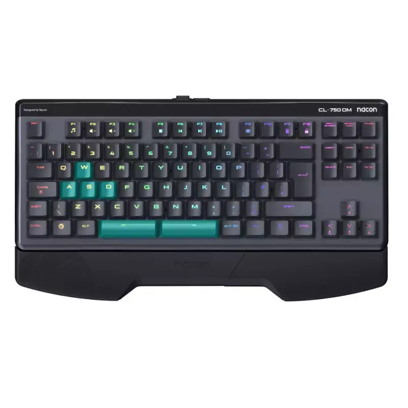 Clavier filaire gaming Nacon Optique-mécanique / Azerty / Gris et Noir